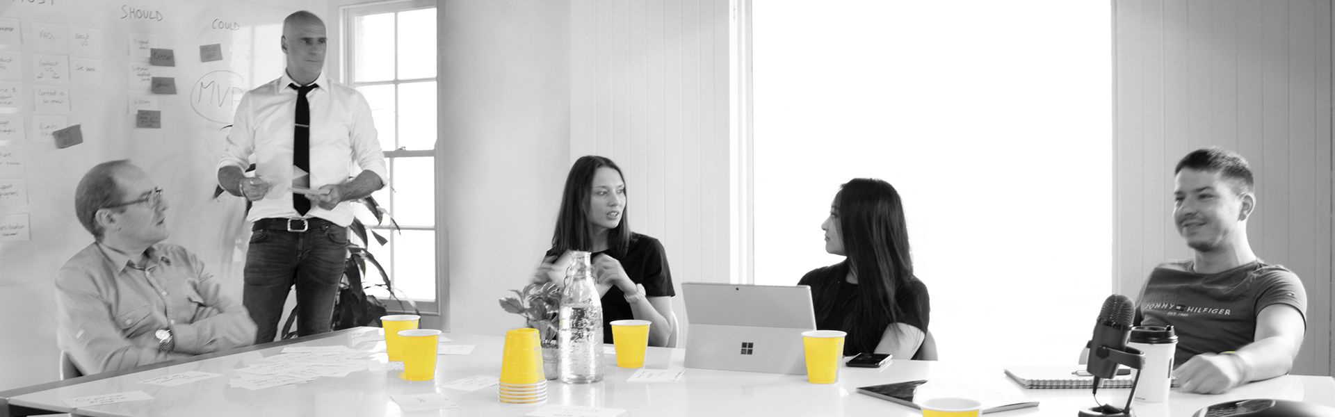 Staff in PING Boardroom