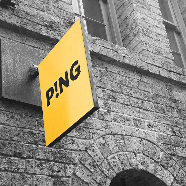 PING Works Sign